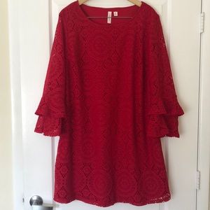 Red cocktail dress